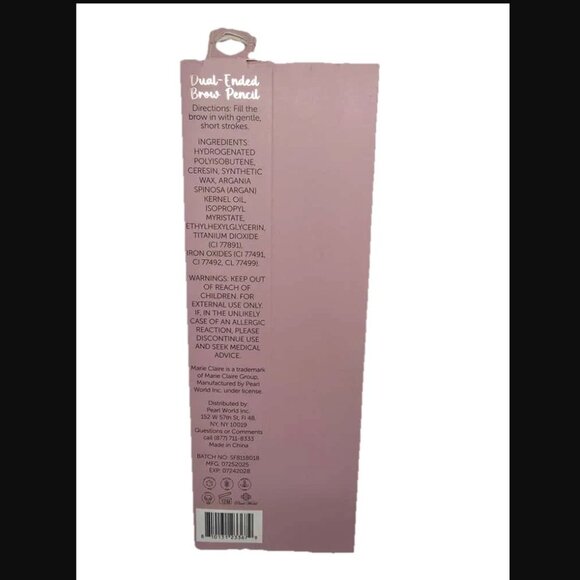 Marie Claire Paris dual ended brow pencil medium brown 0.2g - Picture 2 of 2